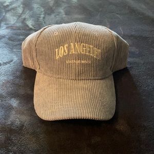 LA Corduroy Strap Hat
